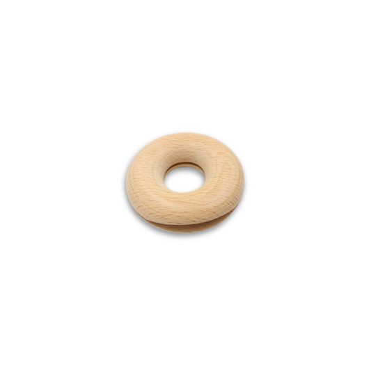 Wooden Donut Bag Clip - Beechwood