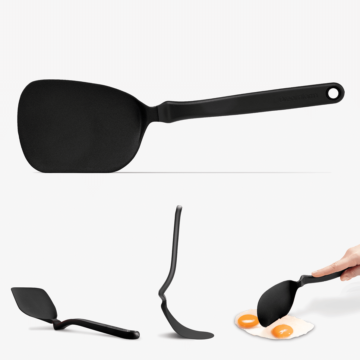 The Chopula is an award-winning spatula that is not only thin and flexible for flipping from the front, but also incredibly strong for chopping on its side. Great for separating minced meat or eggs in a pan, flipping pancakes and serving. Chopula’s clever handle design also lifts its head up off your kitchen bench when you put it down, leaving you a mess-free countertop!&nbsp;