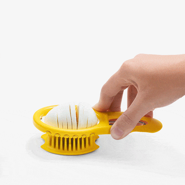 Eggler Egg Slicer Yellow Toast & Table