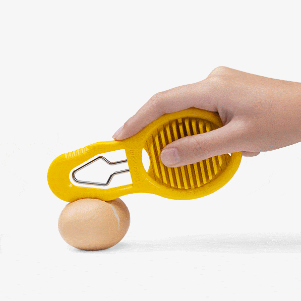 Eggler Egg Slicer Yellow Toast & Table