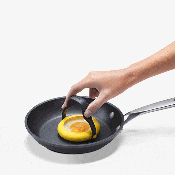 Flegg Egg Ring Set of 2 Yellow Toast & Table