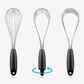 Flisk is a balloon whisk that twists to create three whisks from one. A half turn of Flisk’s ergonomic handle twists the 10 large, high-vibration wires into 3 distinct forms – a large balloon whisk for whipping, a sauce whisk for shallow liquids and gravy, and a flat whisk for deglazing. Best of all, Flisk’s wires completely flatten for space-saving storage and easy cleaning in the dishwasher. Go on, it’s time to whisk it for the biscuit.