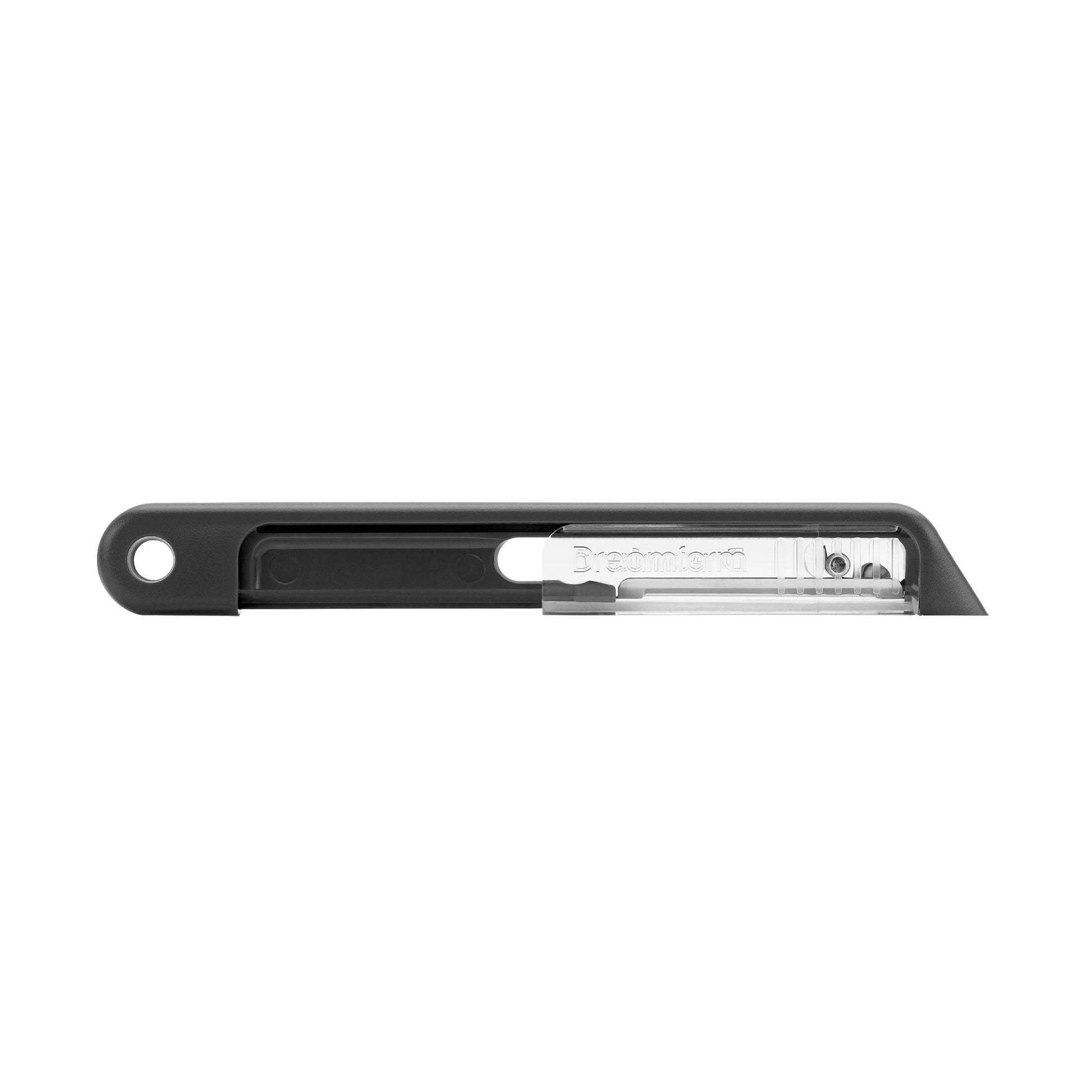 Sharple – the self-sharpening vegetable peeler that brings efficiency to your kitchen. The unique safety cover features a built-in ceramic ball sharpener, automatically honing the razor-sharp Japanese stainless steel blade every time you open or close the protective case.