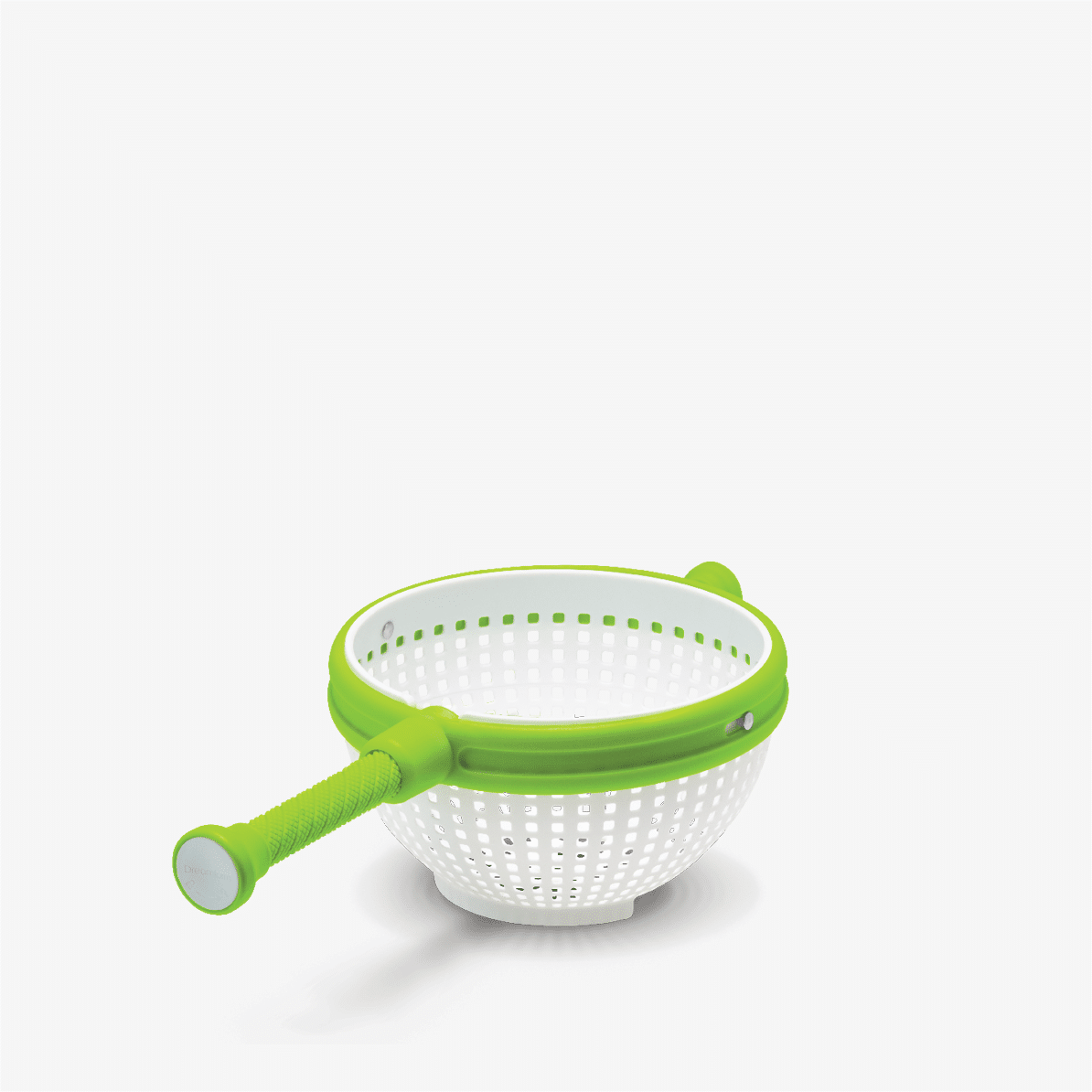 Spin and dry with ease using Spina! This versatile straining colander doubles as an in-sink salad spinner with a 3-quart/12-cup capacity. Non-slip foot and large basket prevent spills, and the handle offers a "quick stop" brake for fast and convenient storage. Upgrade your kitchen game with Spina today!