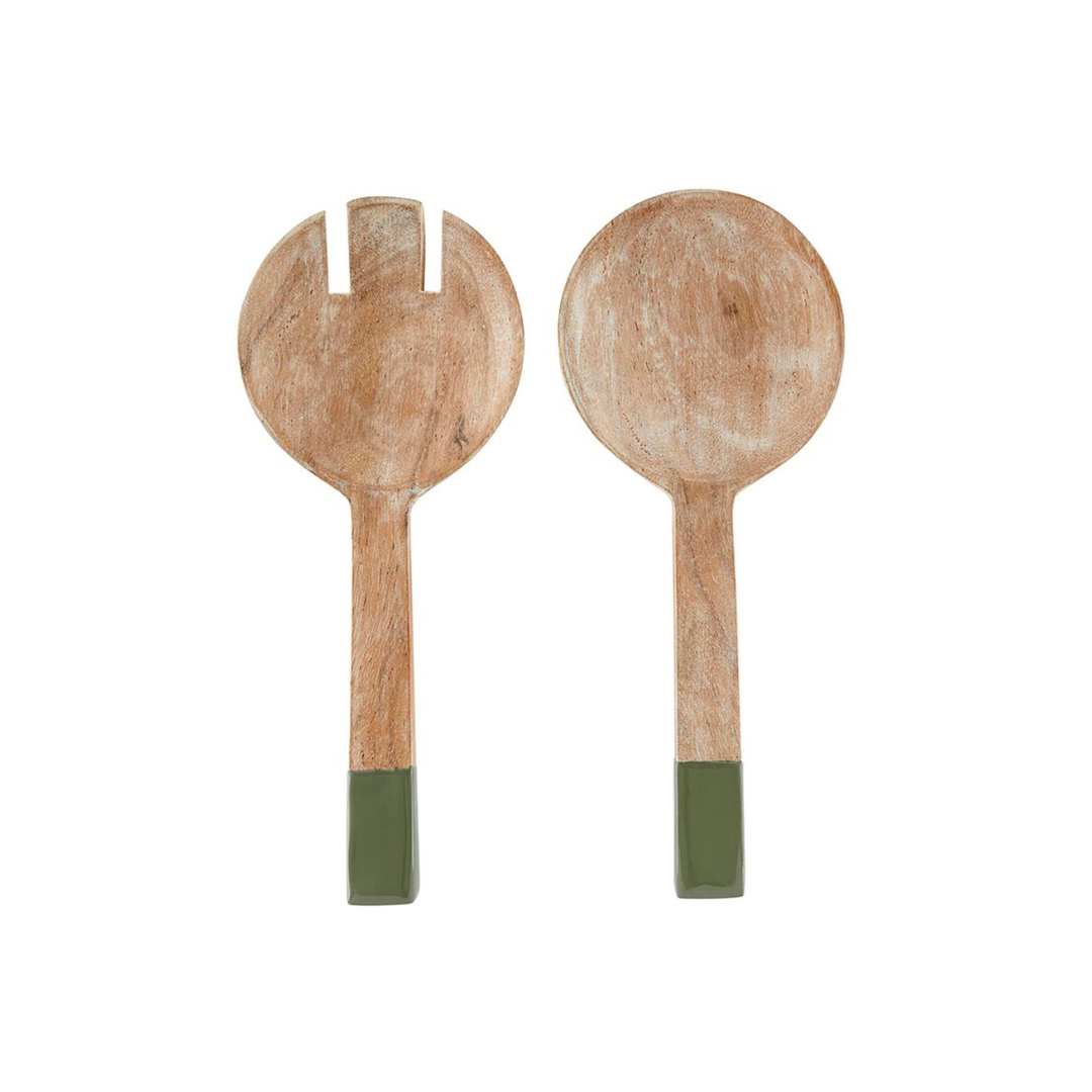 Enamel Salad Servers - Set of 2