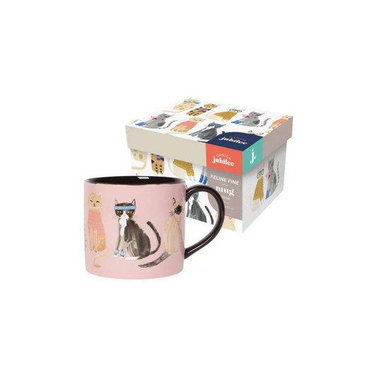 Mug In A Box - Feline Fine