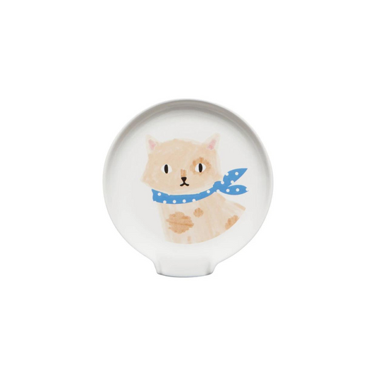  Feline Fine Spoon Rest! This meow-velous addition to your counter or stovetop features a charming cat motif that adds personality and a touch of whimsy to your meal prep. The handy divot ensures your spoon rests comfortably and keeps drips contained. 