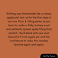 Promotional text on a solid terracotta orange background reading: 'Nothing says homemade like a classic apple pie! Join us for the first class in our new Flour & Filling series as you learn to make a flaky, buttery crust and perfectly spiced apple filling from scratch. You'll leave with your own beautiful 9-inch apple pie and the confidence to bake this timeless favorite again and again.