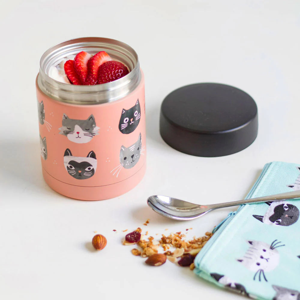 Cats Meow Food Jar with lid