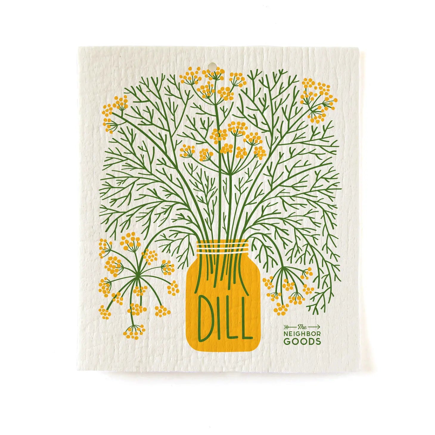 This set includes 3 sponge cloths: Basil, Dill, and Mint. These Swedish sponge cloths are an eco-friendly replacement for kitchen sponges and paper towels. They last for months and are biodegradable or Compostable, making cleaning up cute with less waste. 