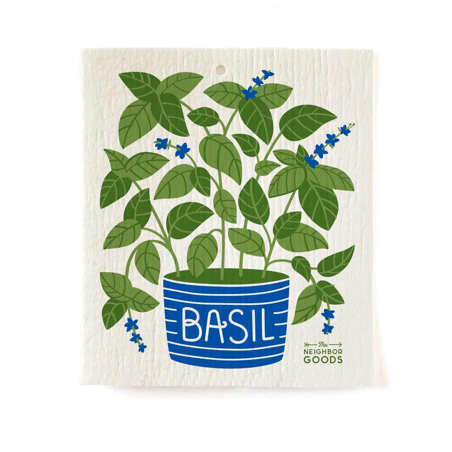 This set includes 3 sponge cloths: Basil, Dill, and Mint. These Swedish sponge cloths are an eco-friendly replacement for kitchen sponges and paper towels. They last for months and are biodegradable or Compostable, making cleaning up cute with less waste. 