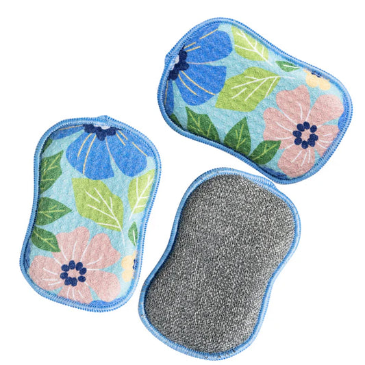 Reusable Sponges - Garden - Set of 3