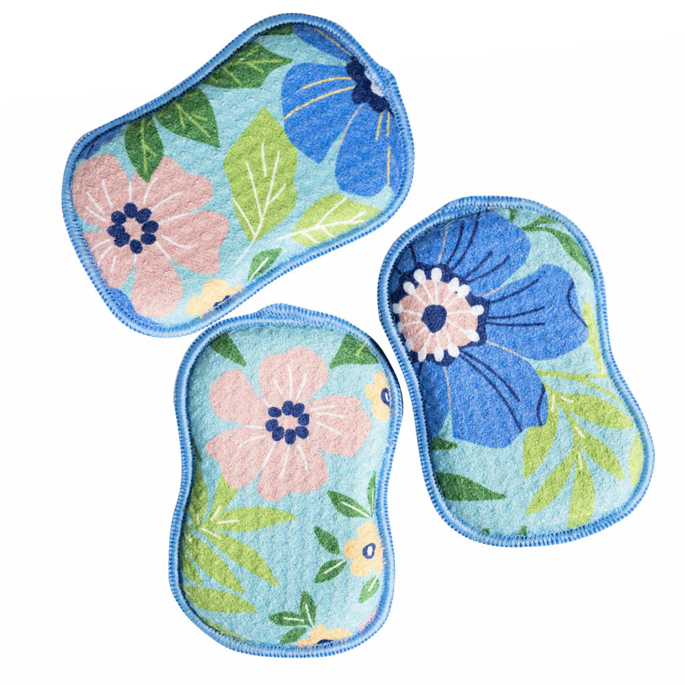 Reusable Sponges - Garden - Set of 3