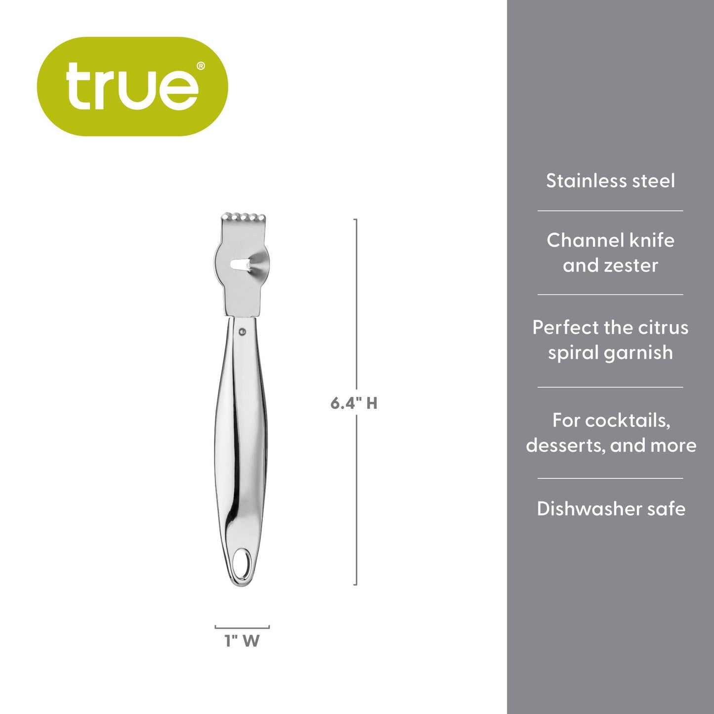 This essential tool for any cocktail enthusiast or home bartender features sharp stainless steel blades perfect for zesting citrus fruits like lemons, limes, and oranges.