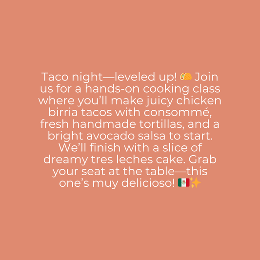 Gather at the Mesa - Birra Tacos - 6 PM, Wednesday, August 27th, 2025