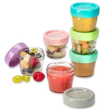 MEASUREMENT MARKINGS: 2oz/ 59ml and 4oz/ 118ml jars are the perfect size for babies starting to eat purees, toddlers, and kids who require an endless assortment of snacks and are also great for salad dressing and condiments for adults. These meal prep food storage containers are great for at home, travel, on the go, gifting, lunch boxes, back to school, and more!