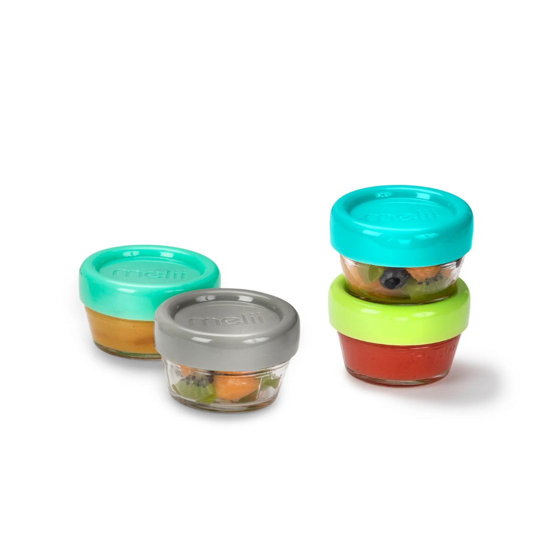 MEASUREMENT MARKINGS: 2oz/ 59ml and 4oz/ 118ml jars are the perfect size for babies starting to eat purees, toddlers, and kids who require an endless assortment of snacks and are also great for salad dressing and condiments for adults. These meal prep food storage containers are great for at home, travel, on the go, gifting, lunch boxes, back to school, and more!