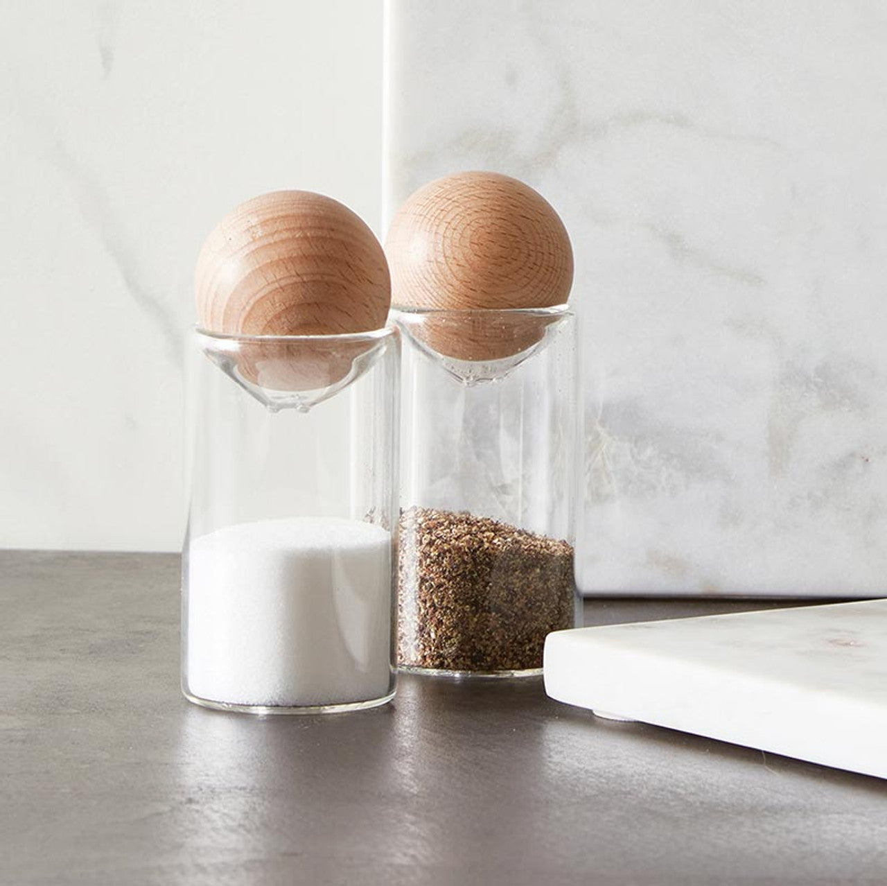 Glass Salt & Pepper Shakers