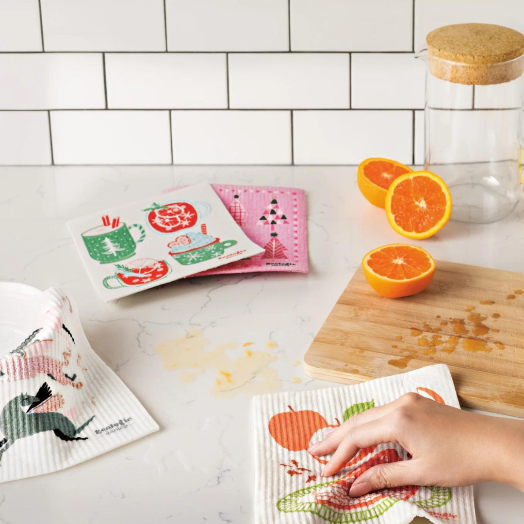 Sparkle up your holiday cleaning with the Glitzmas Swedish Sponge Cloth!