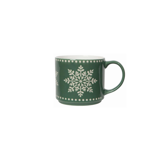 Stacking Mug - Good Tidings Snowflake