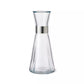 This sleek, minimalist design, complete with a chic stainless steel collar, is the perfect way to serve ice-cold water with a twist—add fresh mint, citrus slices, or frozen berries for a refreshing upgrade. Whether it’s for a casual meal or a formal dinner, this stylish carafe blends seamlessly with any tableware or cutlery, making it a versatile and practical addition to your collection.