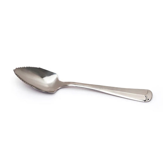 This spoon is great for eating grapefruit and other fruits or melon. It's serrated edge cuts into fruit easily. Perfect for mornings on the go. No need to search for a knife: just grab your Grapefruit Spoon and you're ready to rock! The no-fuss design makes prep quick and easy - just the way breakfast should be.