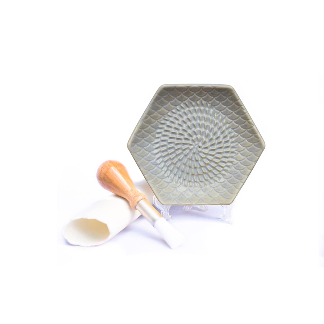 Ceramic Grater Set - Pearl - 3 Piece Set