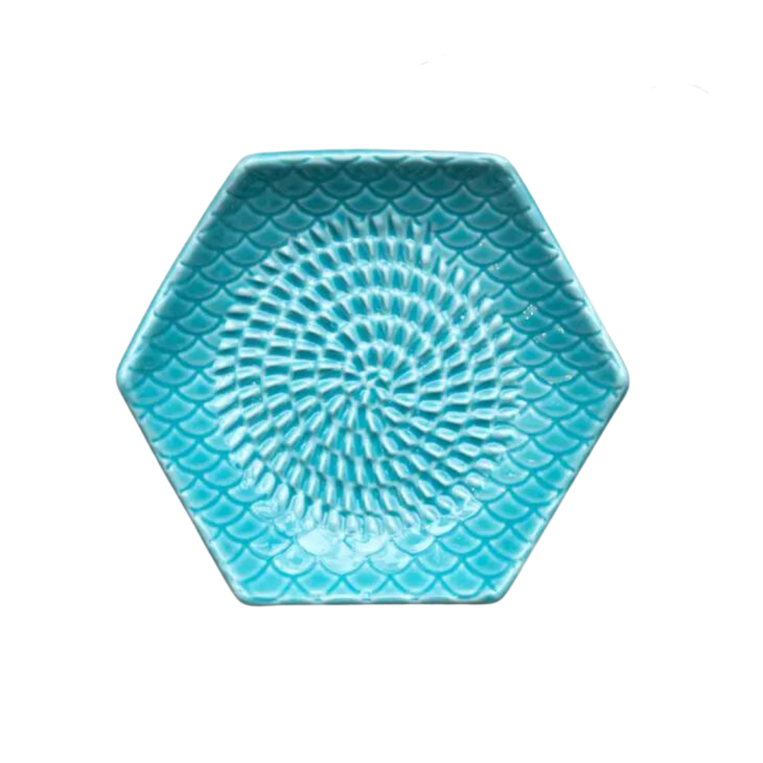 Ceramic Grater Set - Turquoise - 3 Piece Set