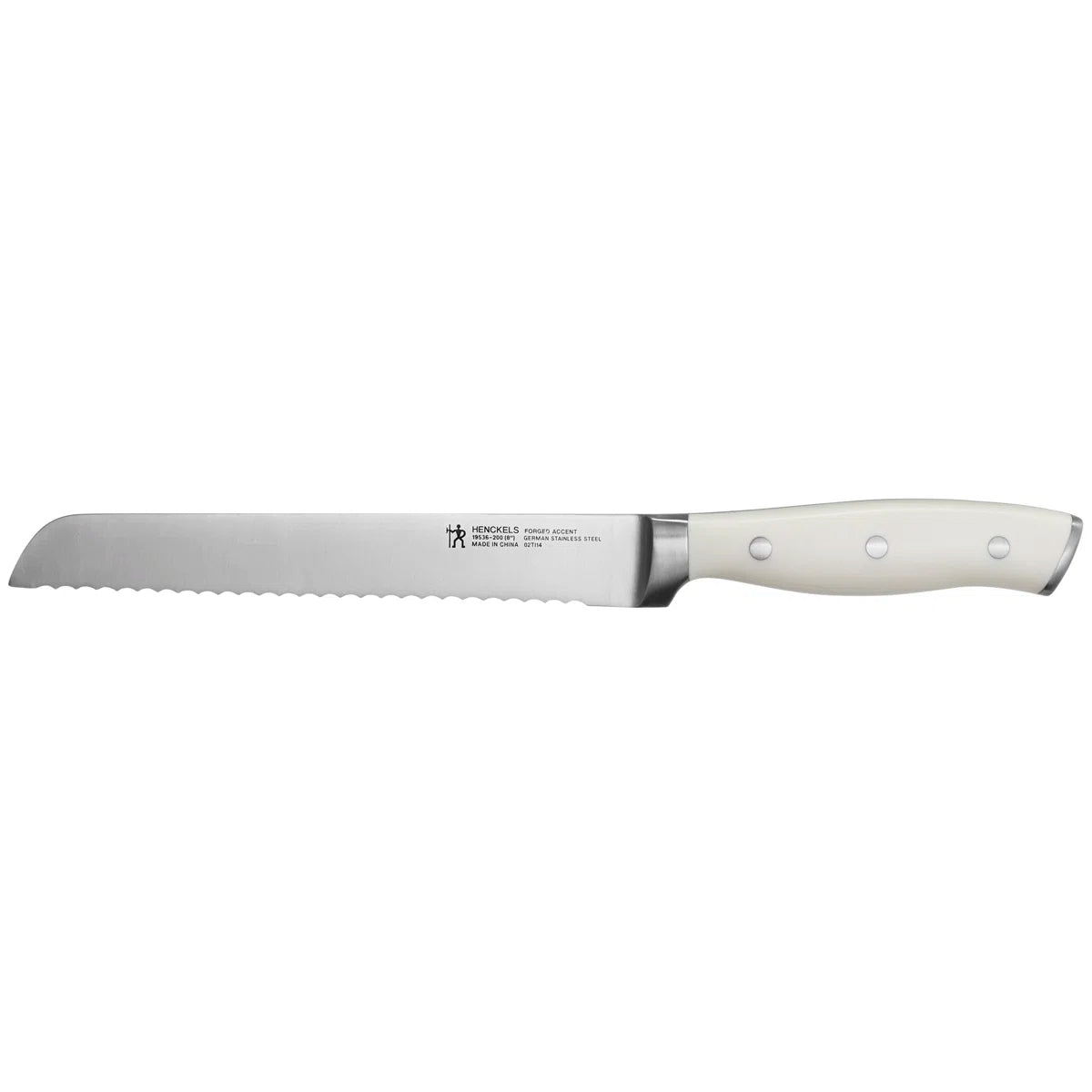Forged Accent 8-inch Bread Knife - White