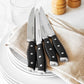 Forged Accent Set of 4 Steak Knife Set - Black