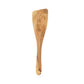 Wooden spatula on a white background