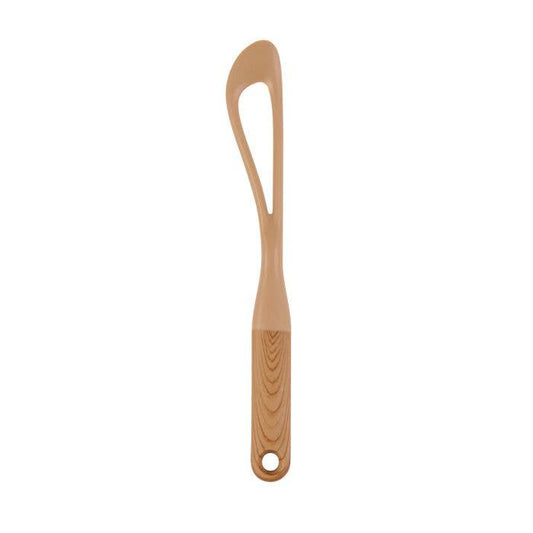 Wooden spreader with a handle on a white background
