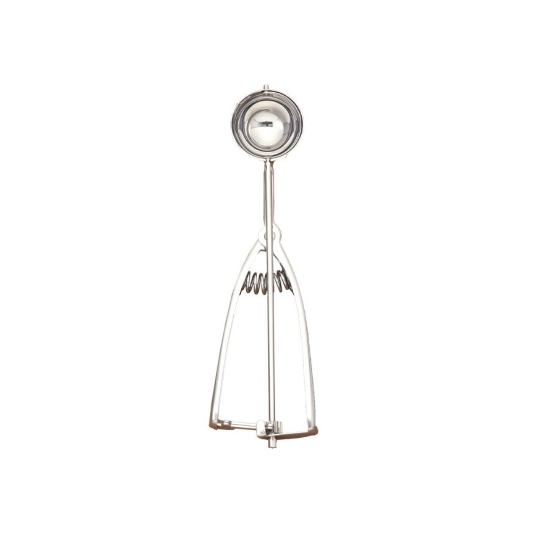Get perfectly round and uniform cookies with Mrs. Anderson's Cookie Scoop! Made of durable stainless steel and featuring a spring-action handle, this scoop makes baking easier and less messy. It's also versatile for other treats like cupcakes and mini muffins. Easy to clean in the dishwasher.