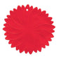 Red flower-shaped jor opener on a white background