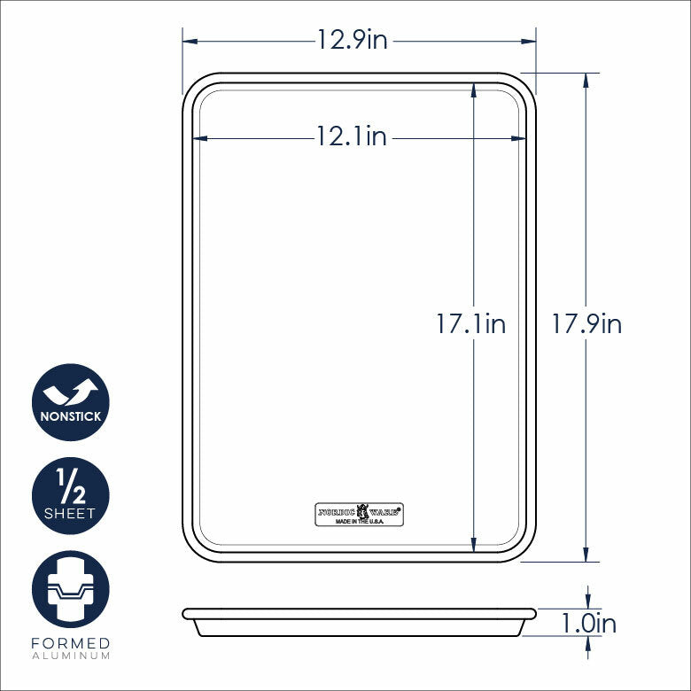 Half Sheet Baking Pan - Nonstick