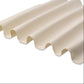 Beige corrugated plastic sheet on a white background