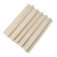 Beige corrugated plastic sheet on a white background