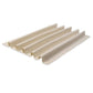 Beige plastic profile on a white background