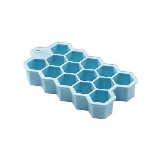  Made of 1OO% food grade silicone, this ice tray is flexible for easy release of cubes. With 6 lines of symmetry, these cubes offer ultimate chill in less space. 