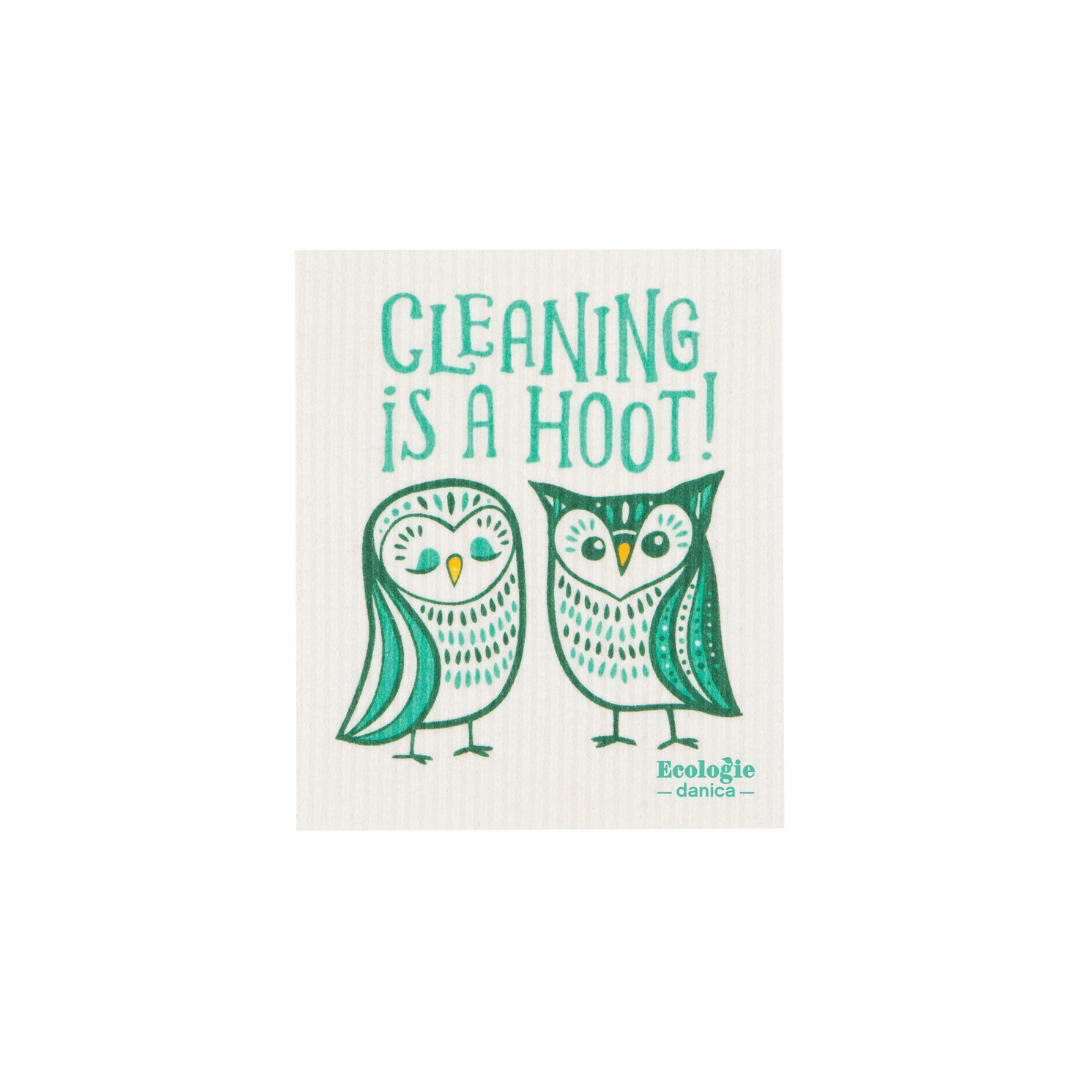 Bring a dash of owl wisdom to your cleaning routine with the Hootenanny Swedish Sponge Cloth! 