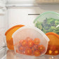 Hugger Bag Designed to stand upright for easy filling and snacking, Hugger Bags have no lids or parts to misplace, making them hassle-free. Holding cut tomatoes in a refrigerator. 