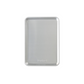 Silver baking tray on a white background