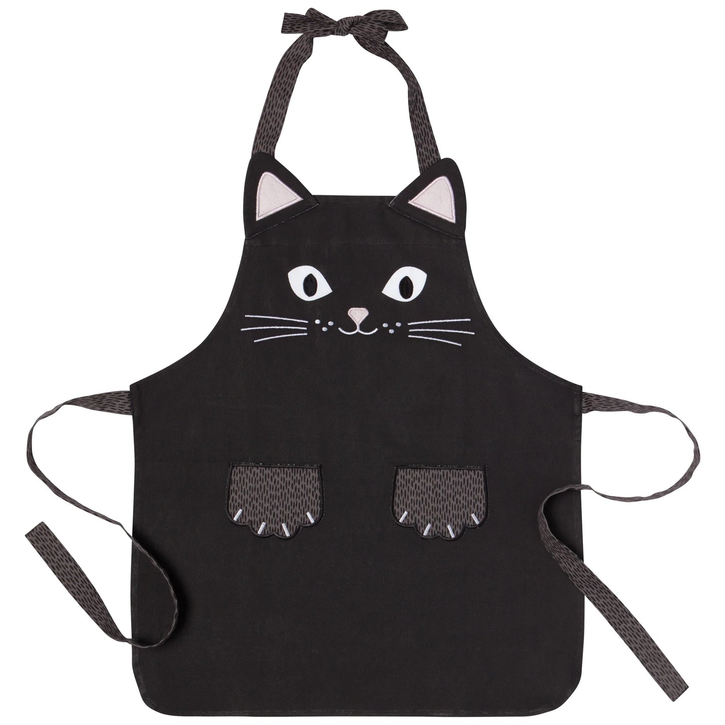 Unleash your little one's creativity in the kitchen with the Cat Daydream Apron Hat Set! Featuring an irresistibly cute black kitten with pointy ears, whiskers, and adorable paws, this playful set will make cooking feel like a fun adventure.