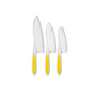 Get little chefs excited about cooking with the Zulay Safety Knife Set for Kids in bright yellow! Designed for real kitchen adventures with safety in mind, this 3-piece set features small, medium, and large knives with blunt tips and serrated edges—perfect for building confidence while keeping fingers safe. 