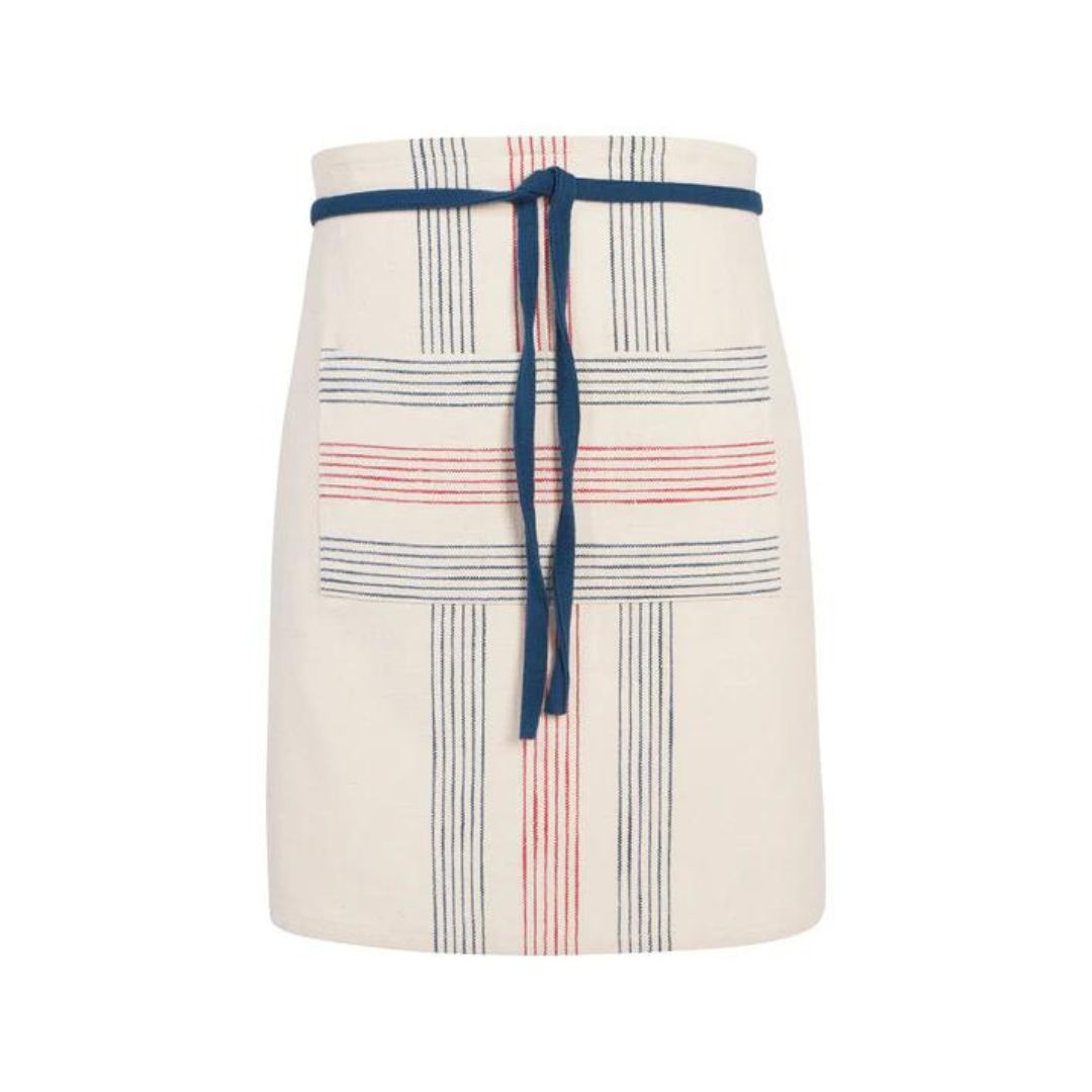 Channel your inner French chef with the charming Vintage French Waist Apron in Marcell! Inspired by classic Parisian style, this apron will transport you to a quaint café with its timeless elegance.