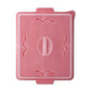 Red silicone Microwave Bacon Tray with Cover closed on a white background