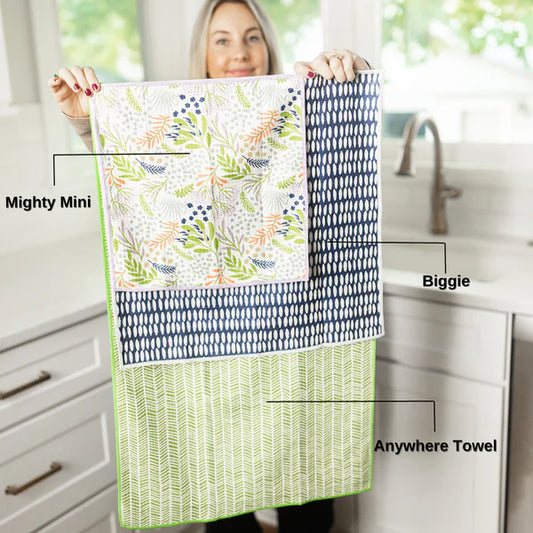 Whether you're looking to add a pop of color to your kitchen or want to impress your guests with your impeccable taste, this towel is the perfect choice. Plus, they're made from our signature waffle (made from recycled bottles) that is both absorbent and quick dry, so they'll be a valuable addition to your home for years to come.