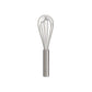 Metal whisk on a white background