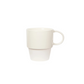White ceramic mug on a white background