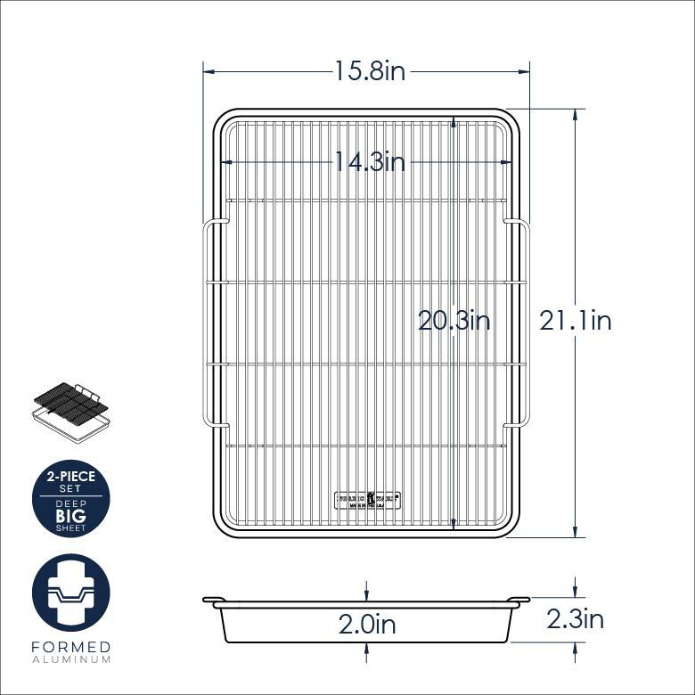 Oven Crisper Baking Sheet - Extra Large